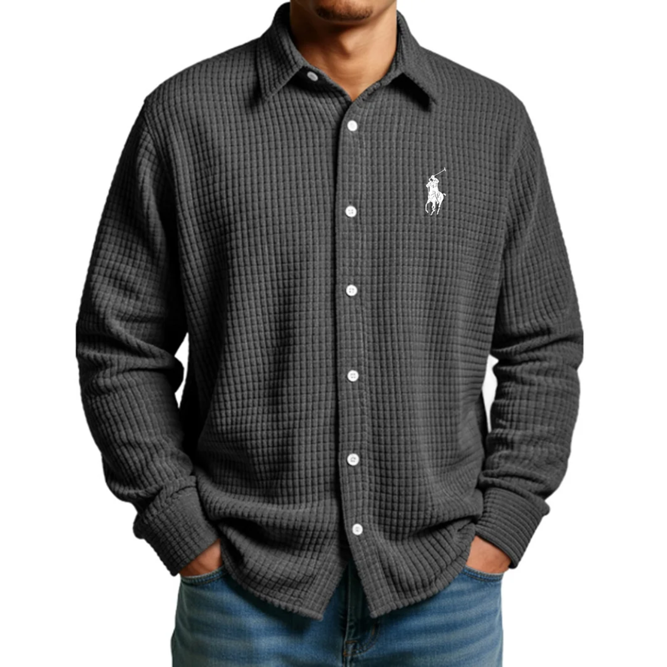 Men's 2026 Comfort Waffle Weave Shirt - Clearance Sale