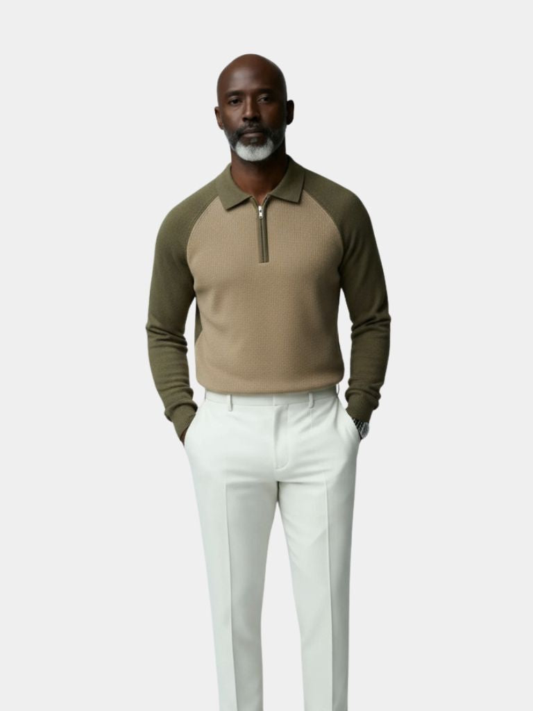 Pull Zippé Raglan - Cross & Crown