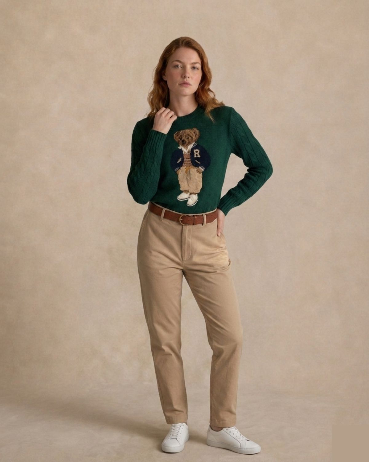 Men's Sweater | Polo Bear Varsity Letterman
