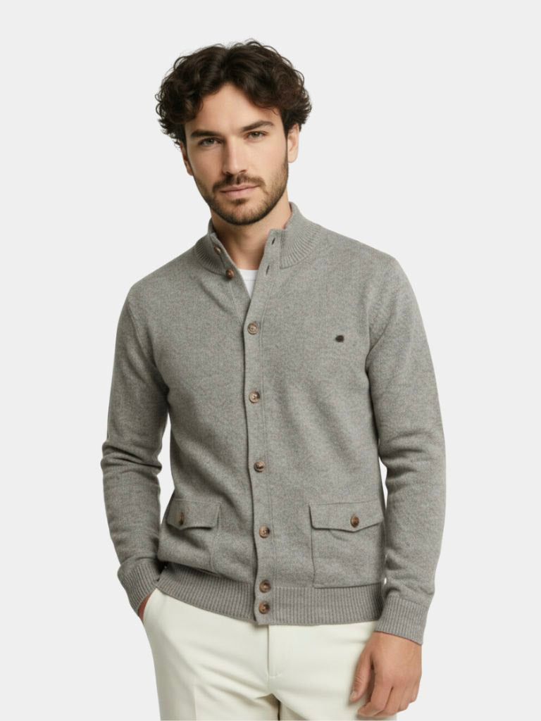 Cardigan Essentiel en Maille Cross & Crown
