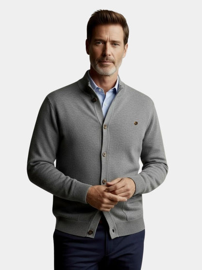Cardigan coton tricoté Cross & Crown