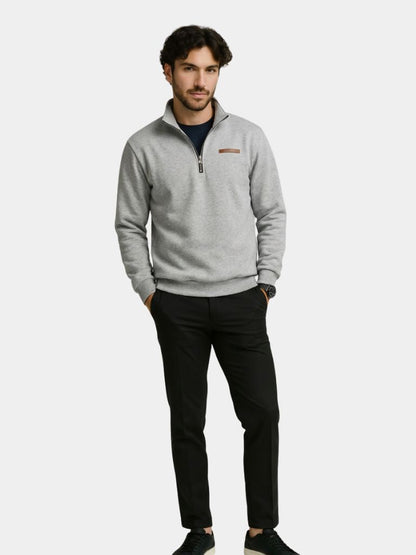 Pull Col Montant Urbain Slate