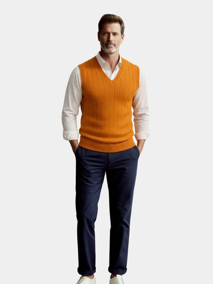 Pull sans manches 100% Laine Mérinos - Cross & Crown