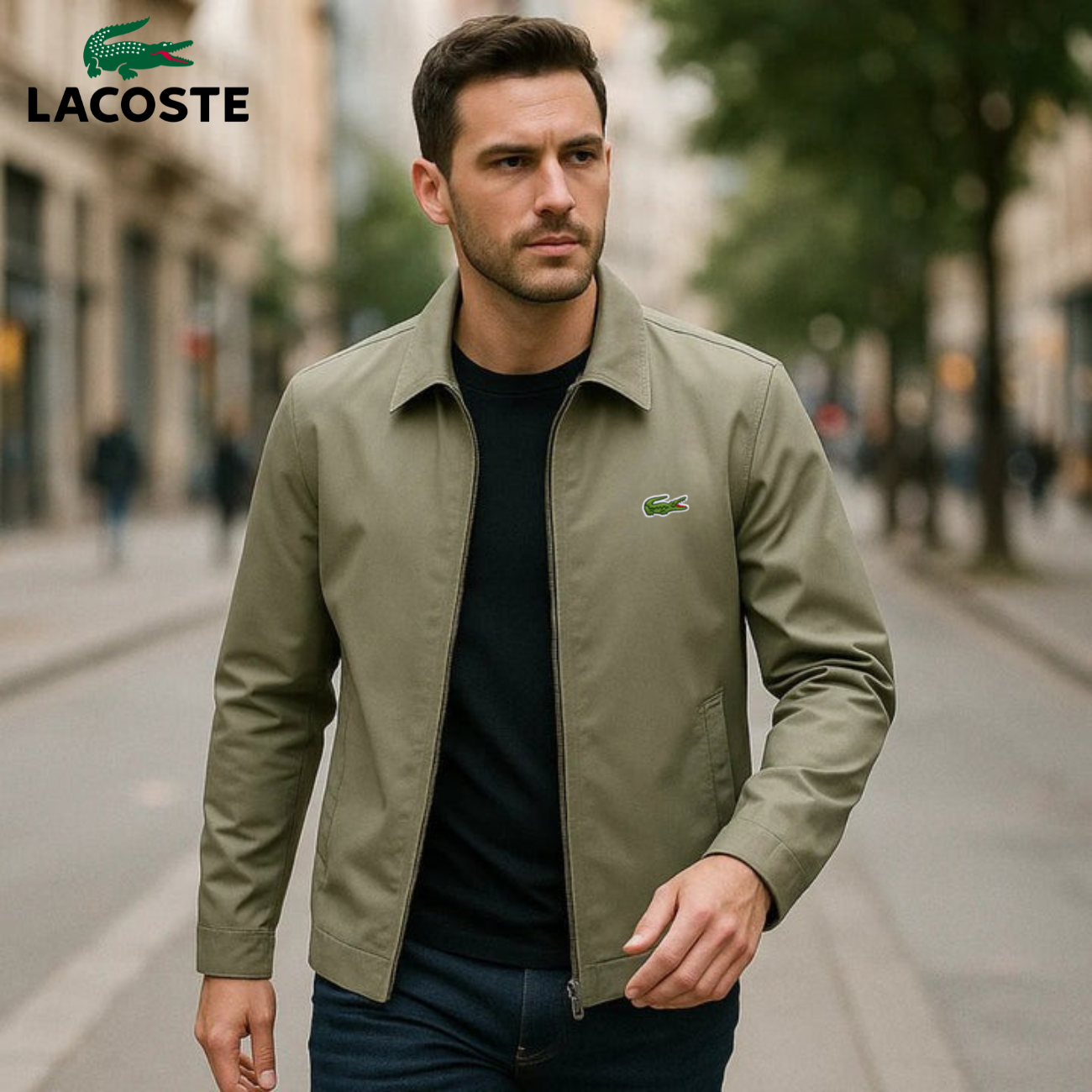 Men's Elegant Jacket with Zip - CLEARANCE SALE
