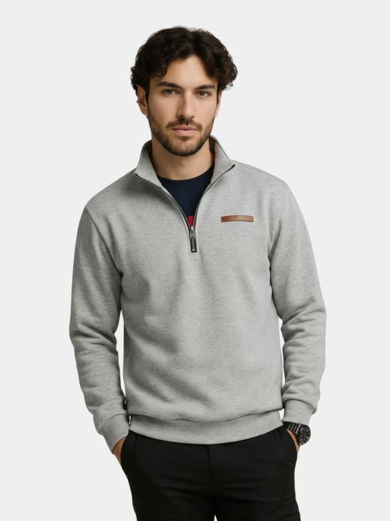 Pull Col Montant Urbain Slate