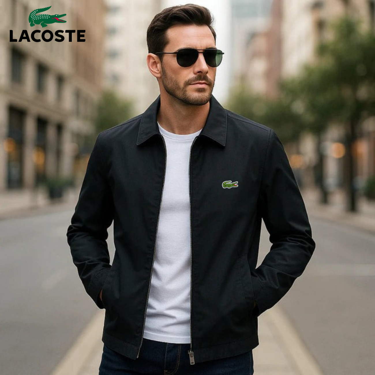 Men's Elegant Jacket with Zip - CLEARANCE SALE