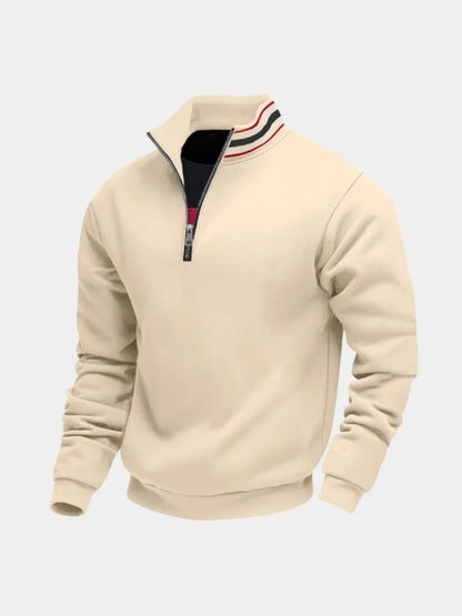 Pull Col Montant Rayé Regent - Cross & Crown