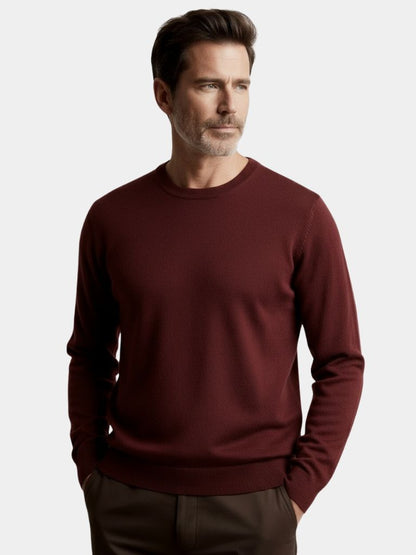 Pull Col Rond en Maille Premium - Cross & Crown