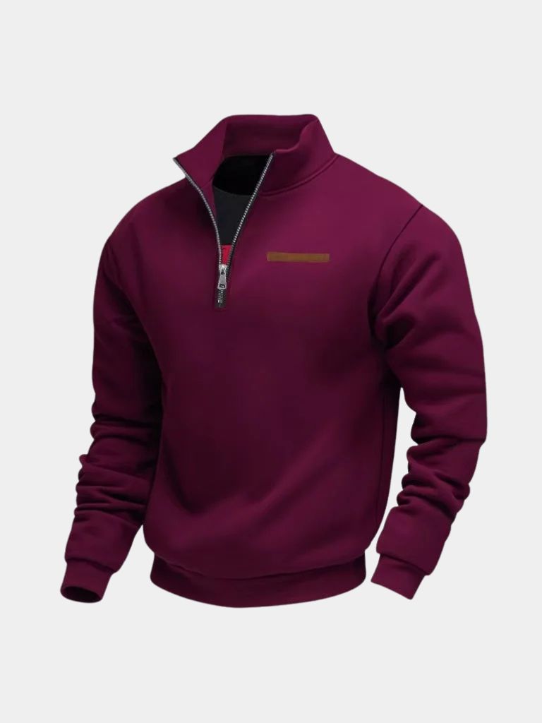 Pull Col Montant Urbain Slate