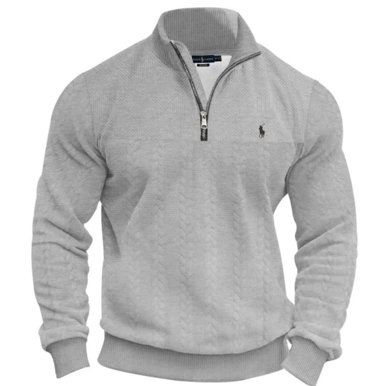 Men's Textured Half-Zip Knit Pullover - Clearance Sale