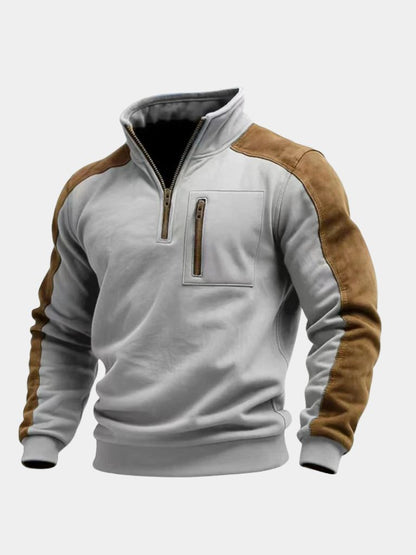 Pull Zippé Col Montant Urban Explorer - Cross & Crown