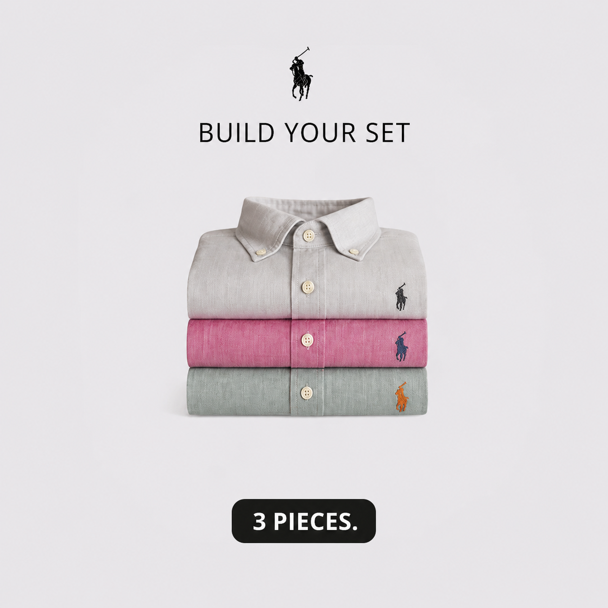 3-Piece Premium Dress Shirt Set