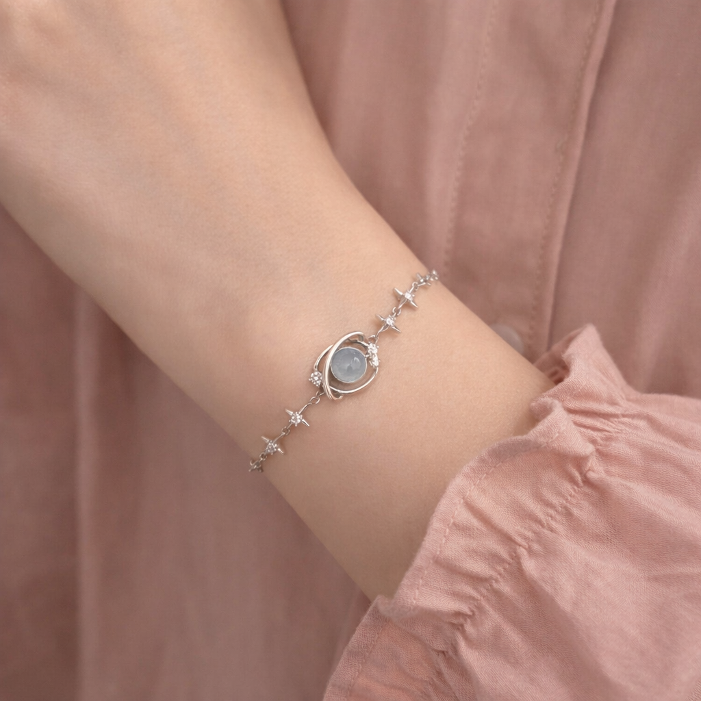 925 Sterling Silver Planet Bracelet