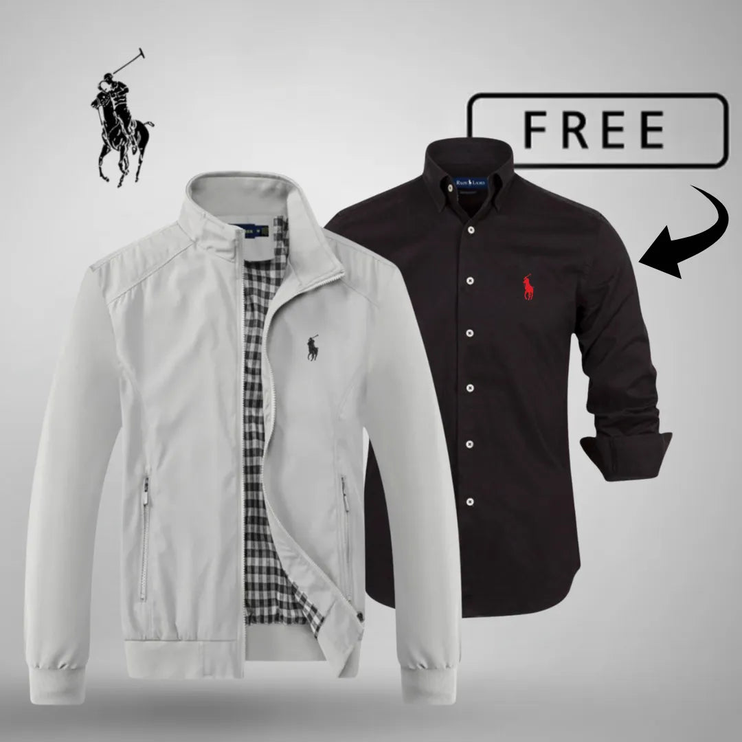 Men's Casual Zip-Up Bomber Premium + FREE Jumper or Shirt (Your Choice)