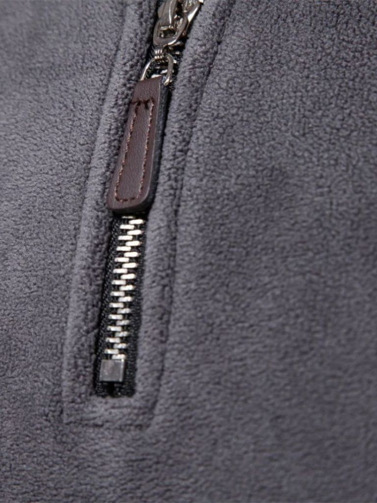 Pull Col Zippé Alpine - Cross & Crown