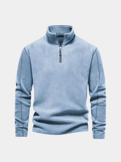Pull Col Zippé Alpine - Cross & Crown