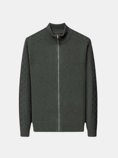 Pull Col Roulé Zippé Cachemire - Cross & Crown