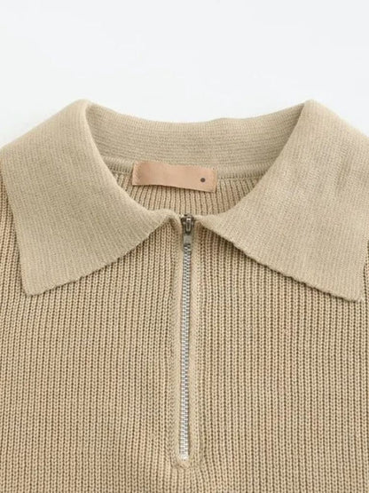 Pull Zippé Essentiel - Cross & Crown