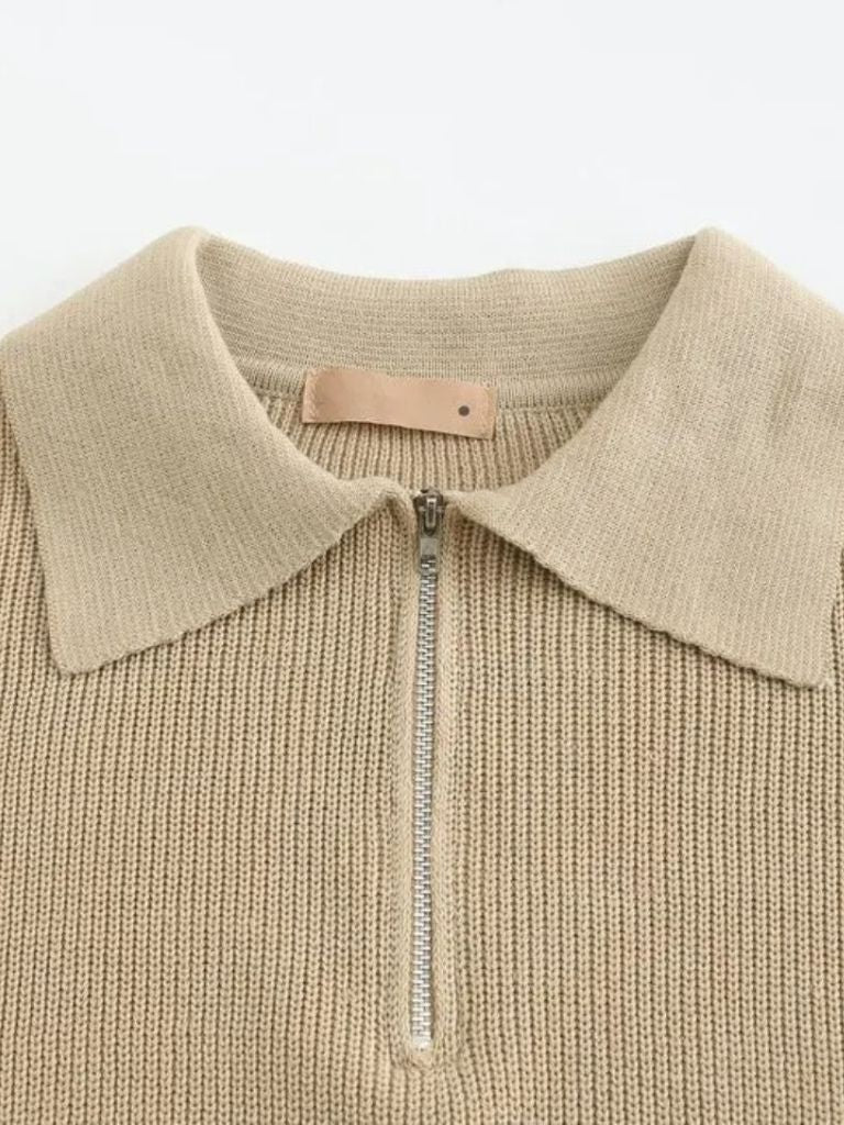 Pull Zippé Essentiel - Cross & Crown