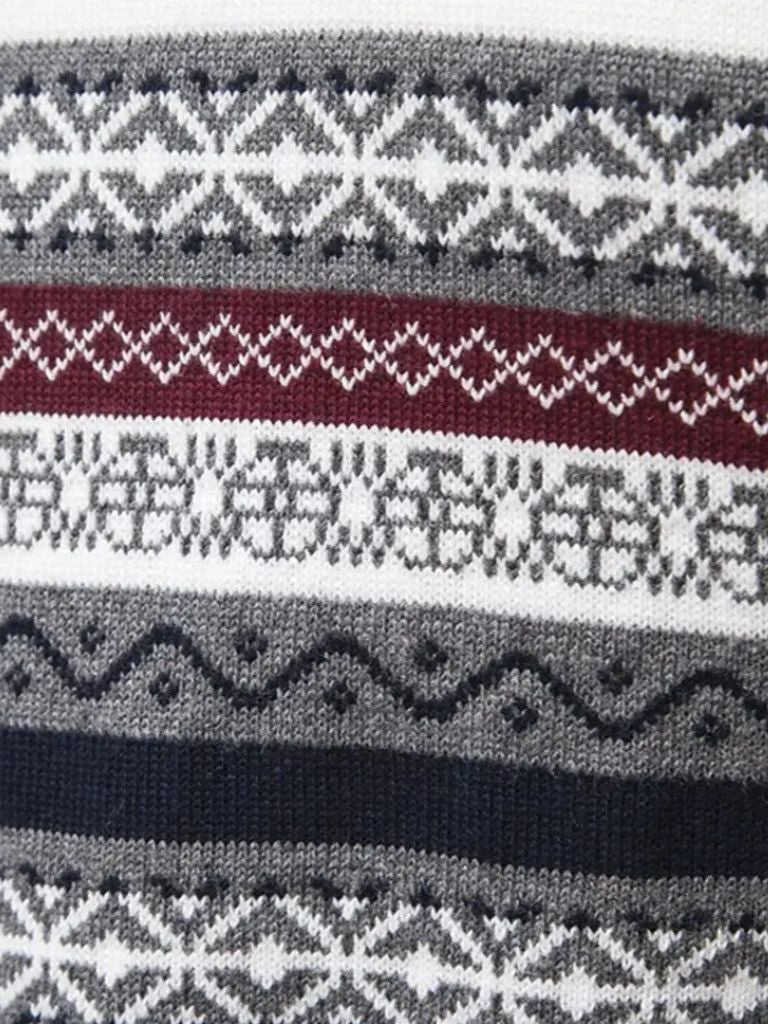 Pull Col Zippé en Maille - Cross & Crown