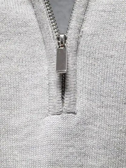Pull Demi-Zip en Maille - Cross & Crown