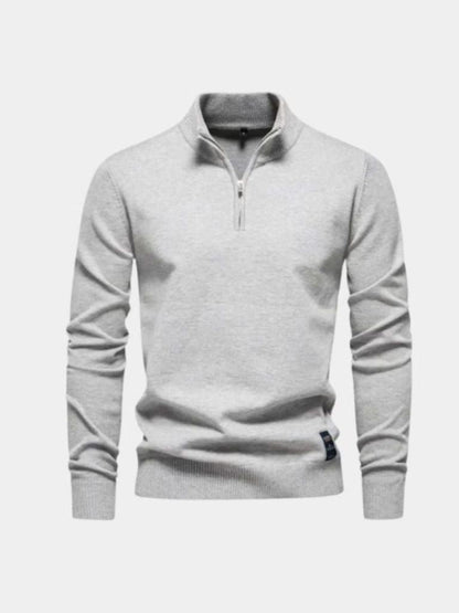 Pull Demi-Zip en Maille - Cross & Crown