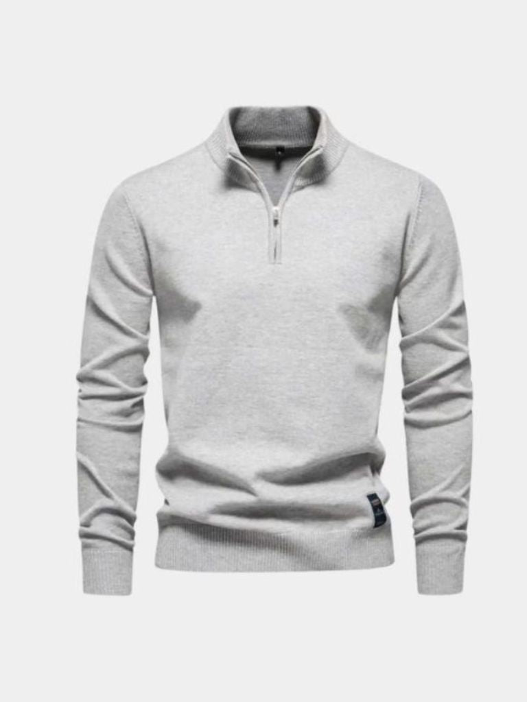 Pull Demi-Zip en Maille - Cross & Crown