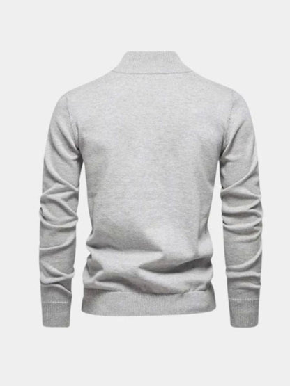 Pull Demi-Zip en Maille - Cross & Crown