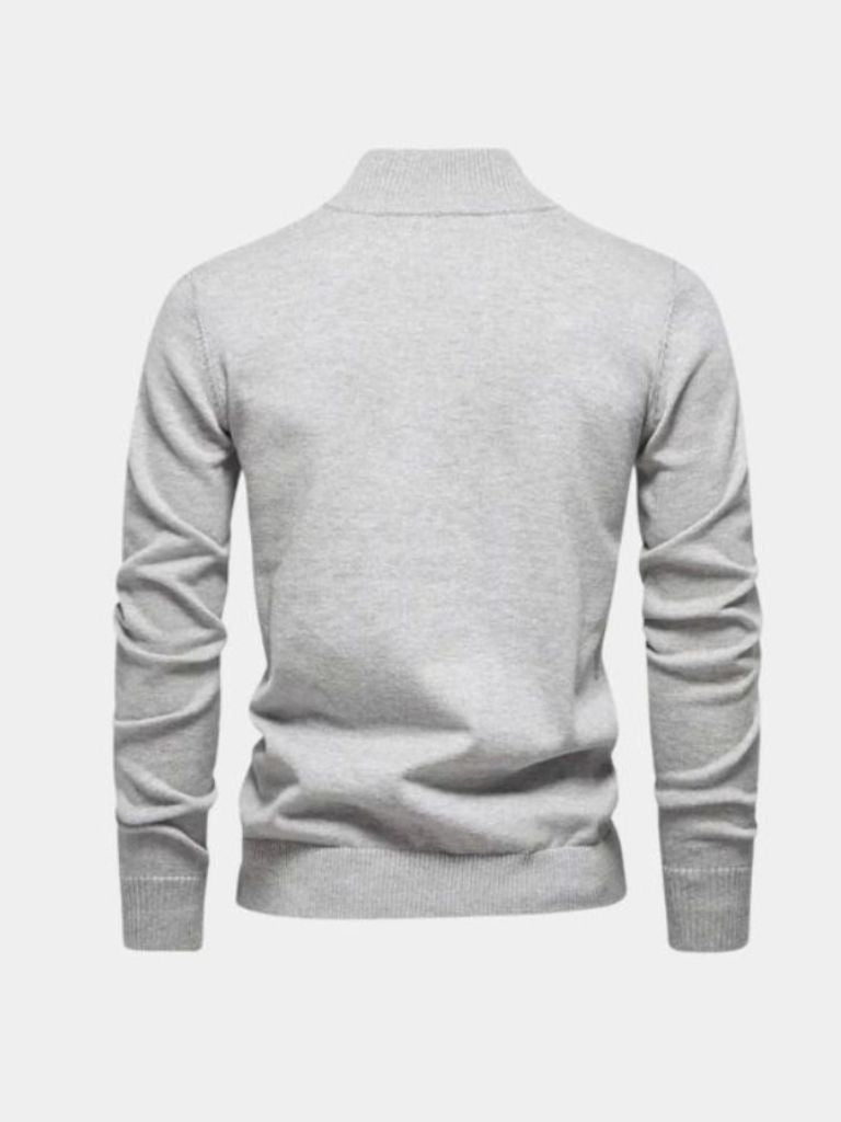 Pull Demi-Zip en Maille - Cross & Crown
