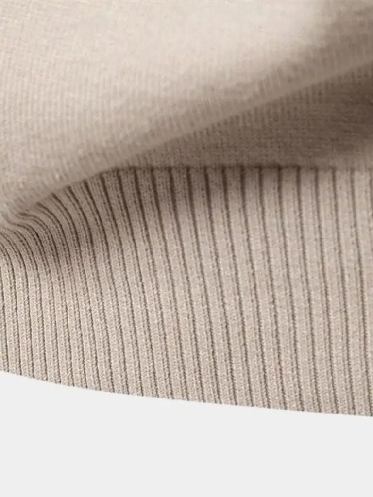 Cardigan Maille Col Zippé Uni