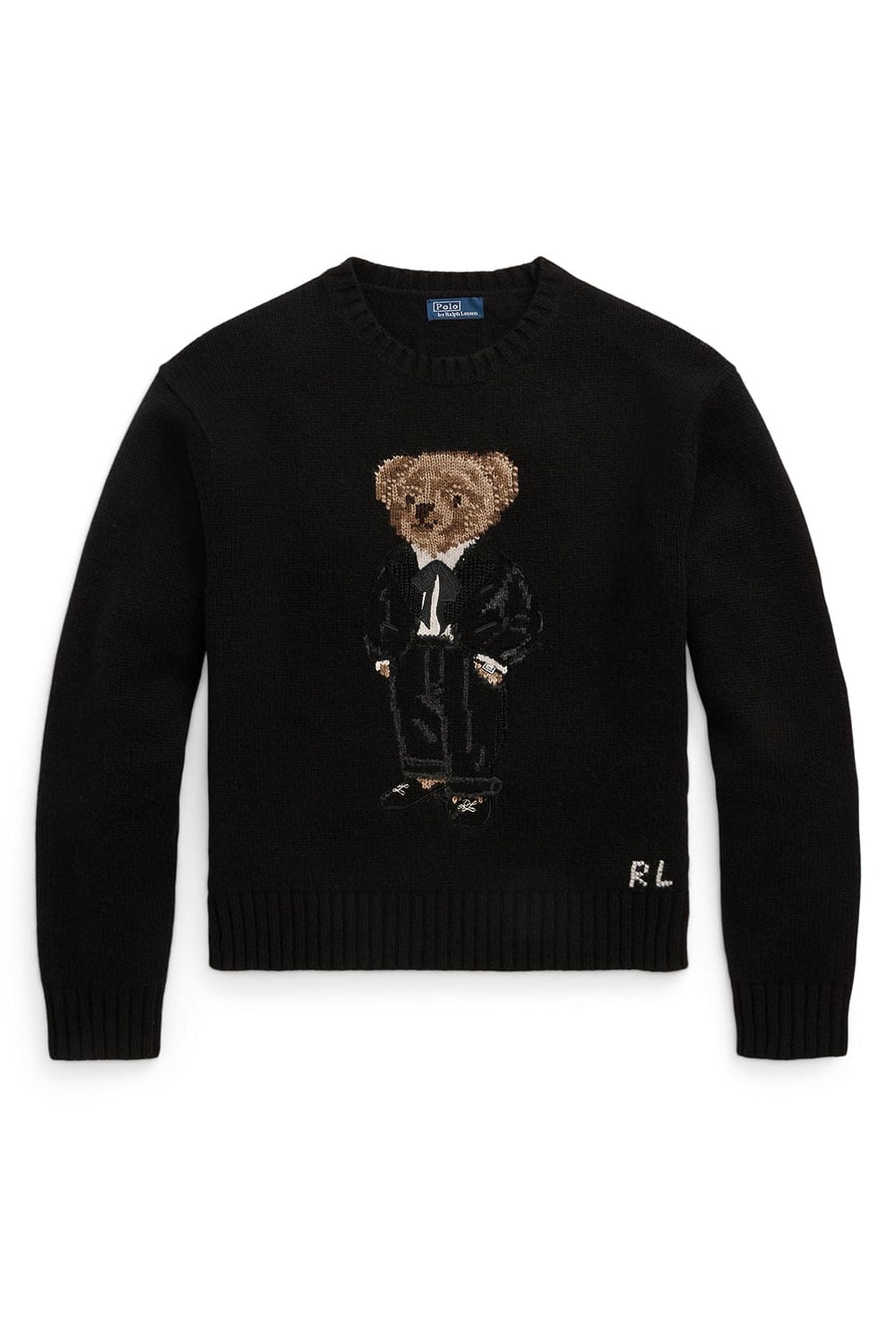Men's Sweater  | Black Polo Bear