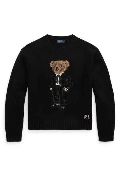 Men's Sweater  | Black Polo Bear