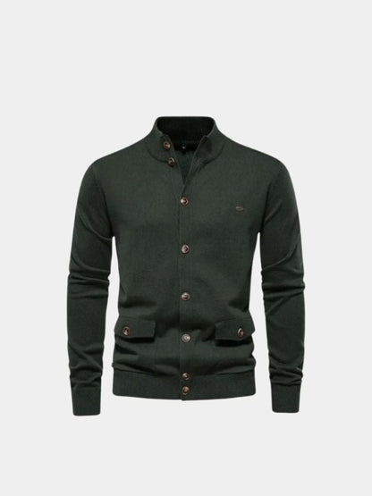 Cardigan coton tricoté Cross & Crown