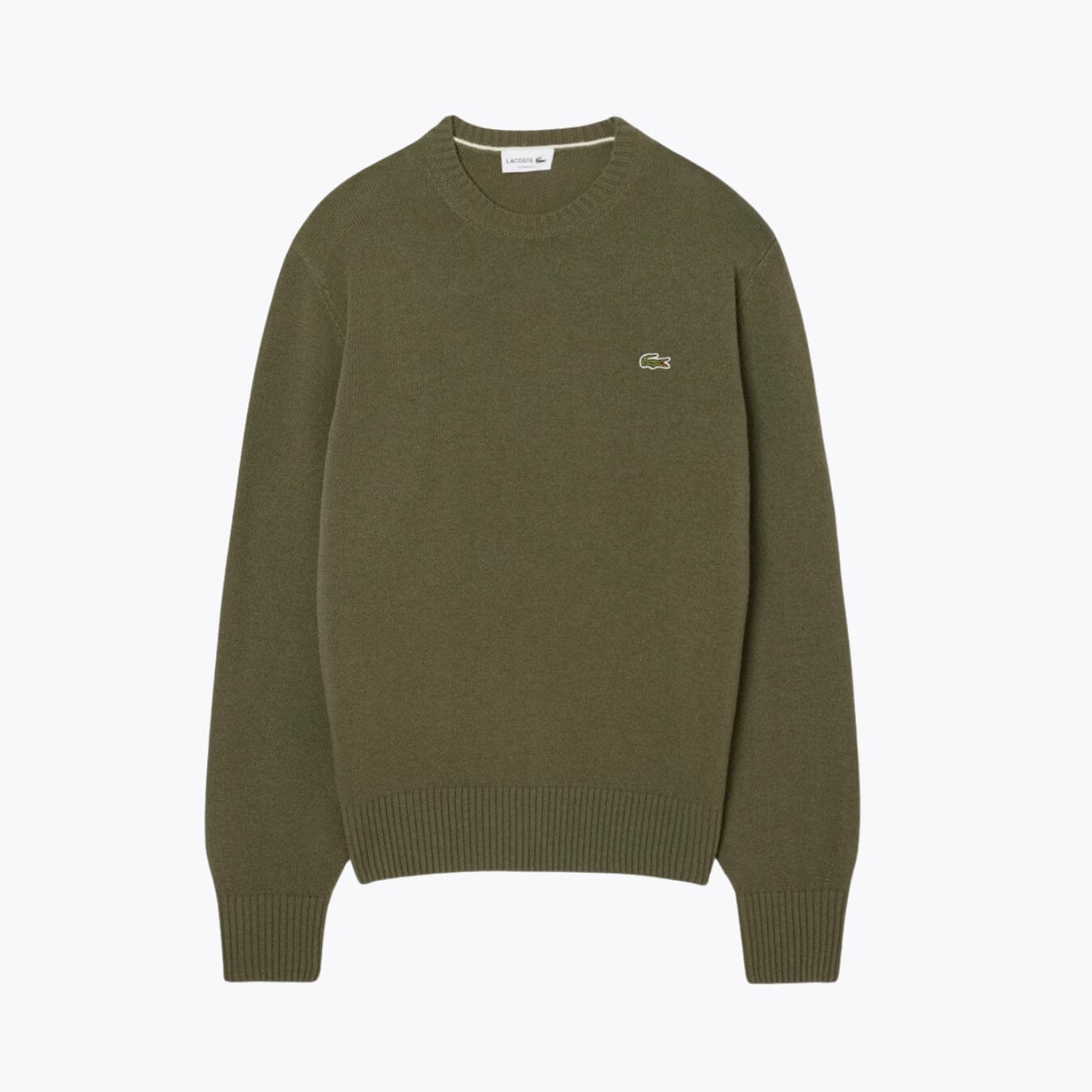 L.C Carded Wool Crew Neck Sweater