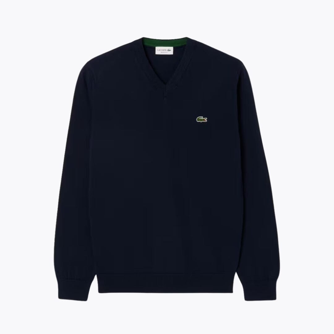 L.C Monochrome Cotton V-neck Sweater
