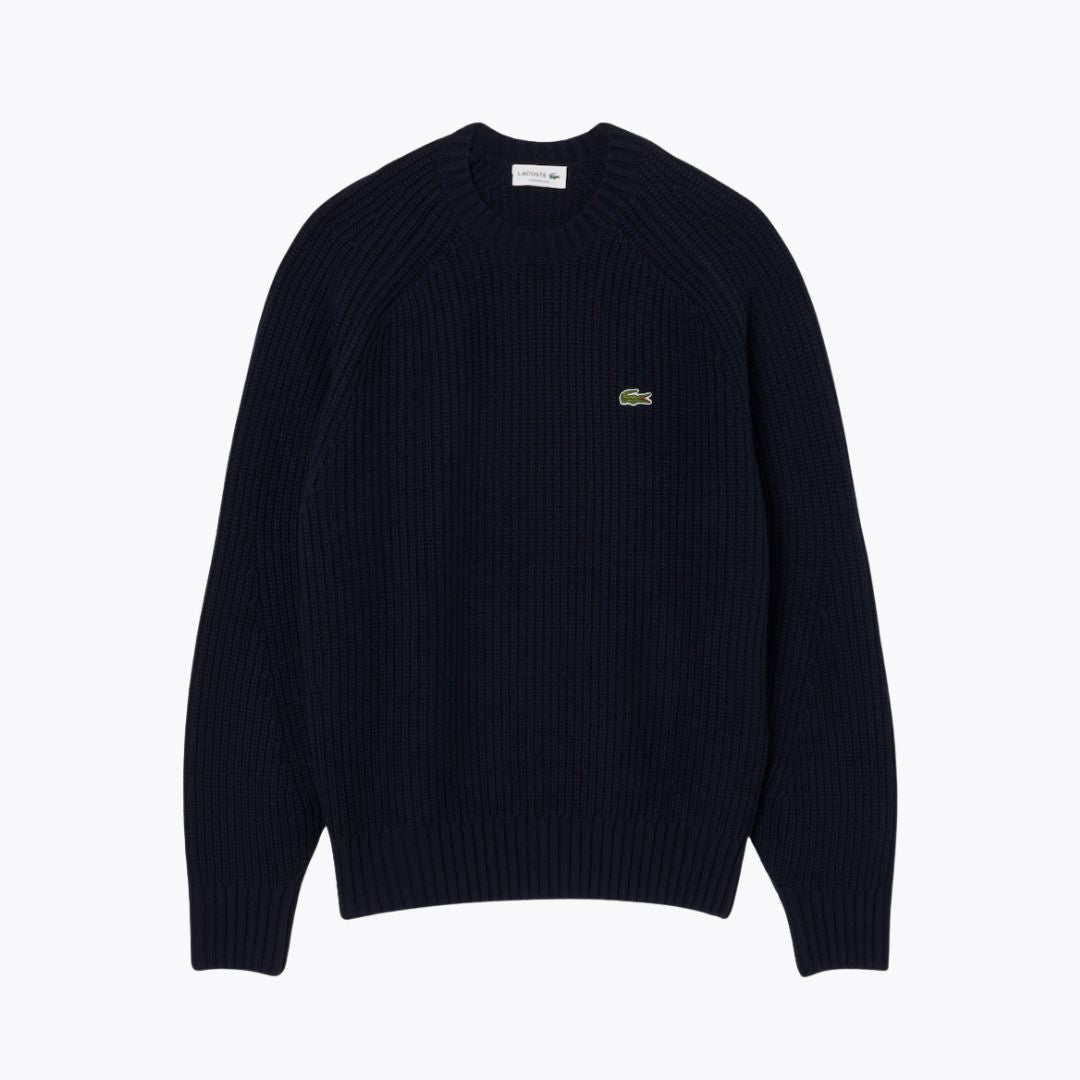 L.C Thick Carded Wool Crew Neck Sweater