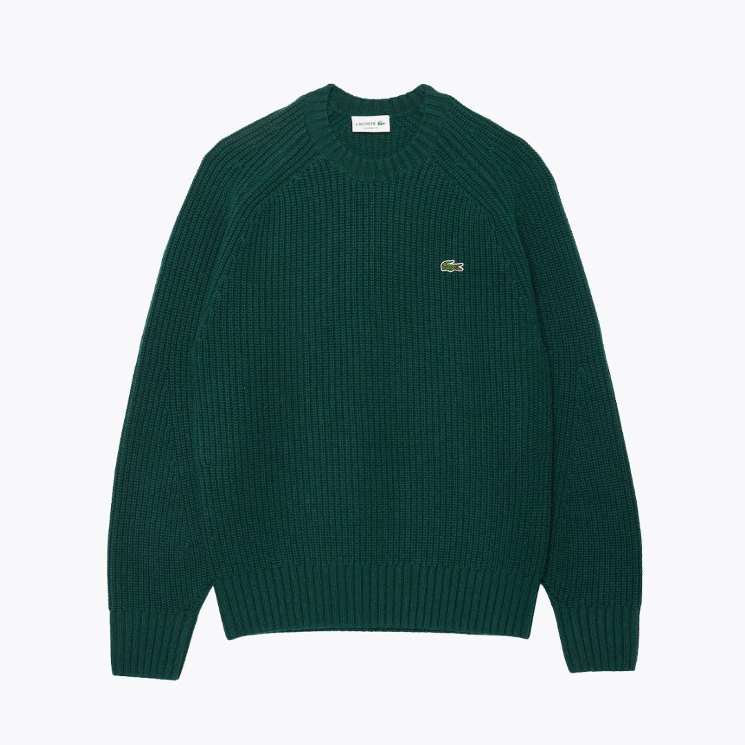 L.C Thick Carded Wool Crew Neck Sweater
