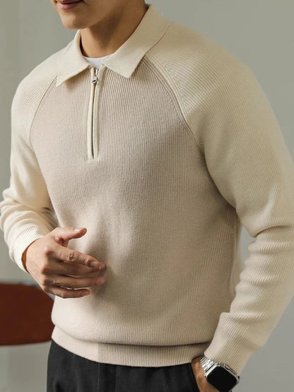 Pull Zippé Raglan - Cross & Crown