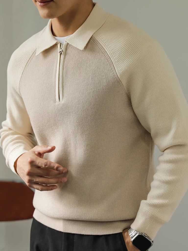 Pull Zippé Raglan - Cross & Crown
