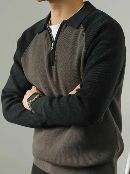 Pull Zippé Raglan - Cross & Crown
