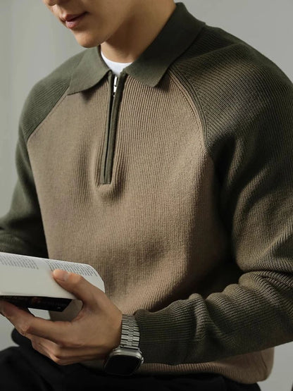 Pull Zippé Raglan - Cross & Crown