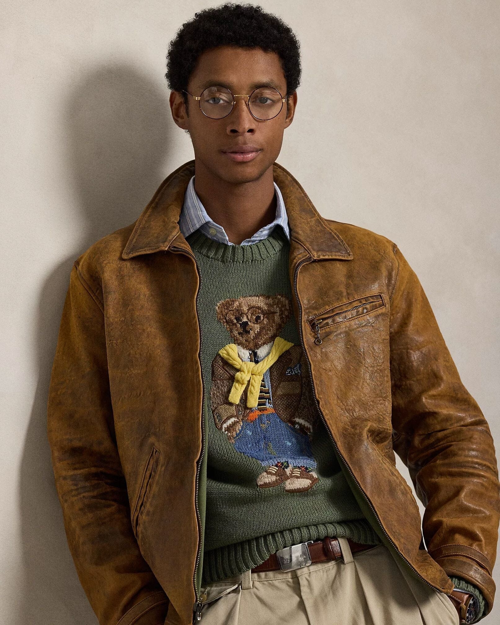 Men's Polo Bear Sweater