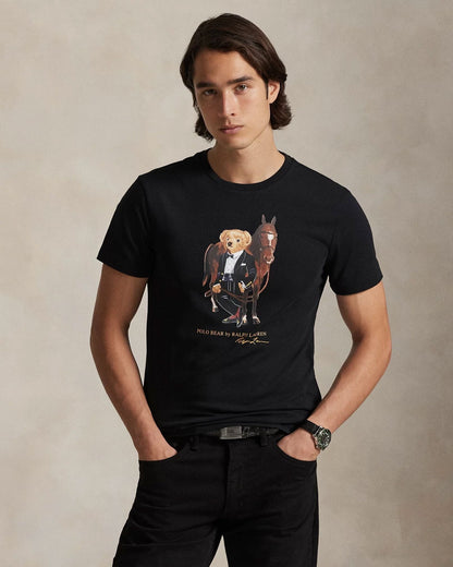 Men's Polo Bear Cotton T-Shirt