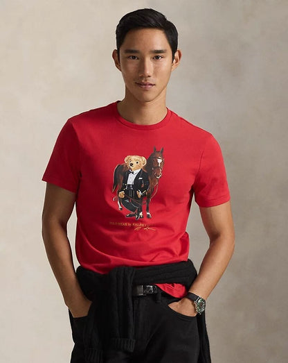 Men's Polo Bear Cotton T-Shirt