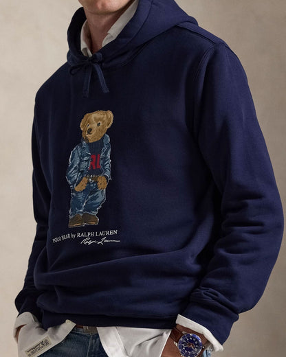 Men's Polo Bear Fleece Hoodie