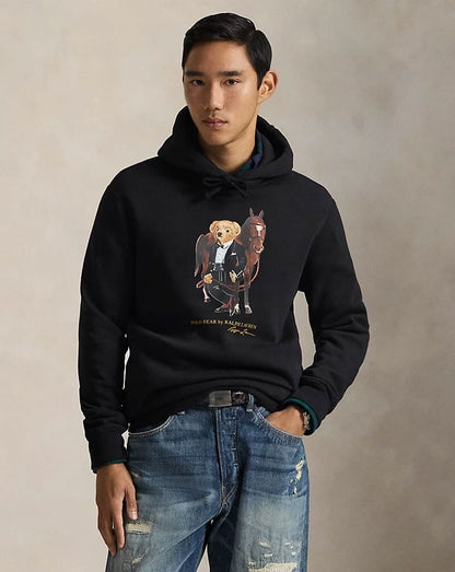 Men's Polo Bear Fleece Hoodie