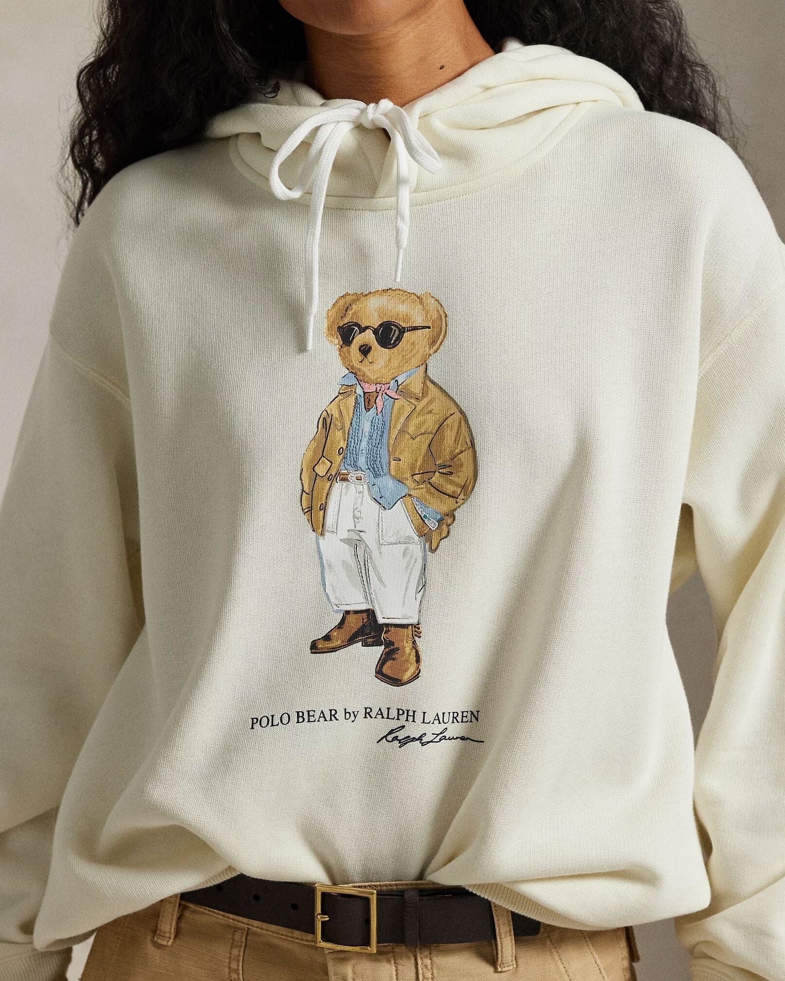 Men's Polo Bear Fleece Hoodie
