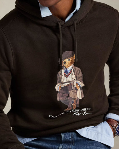 Men's Polo Bear Fleece Hoodie