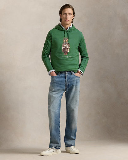 Men's Polo Bear Jersey Hoodie T-Shirt
