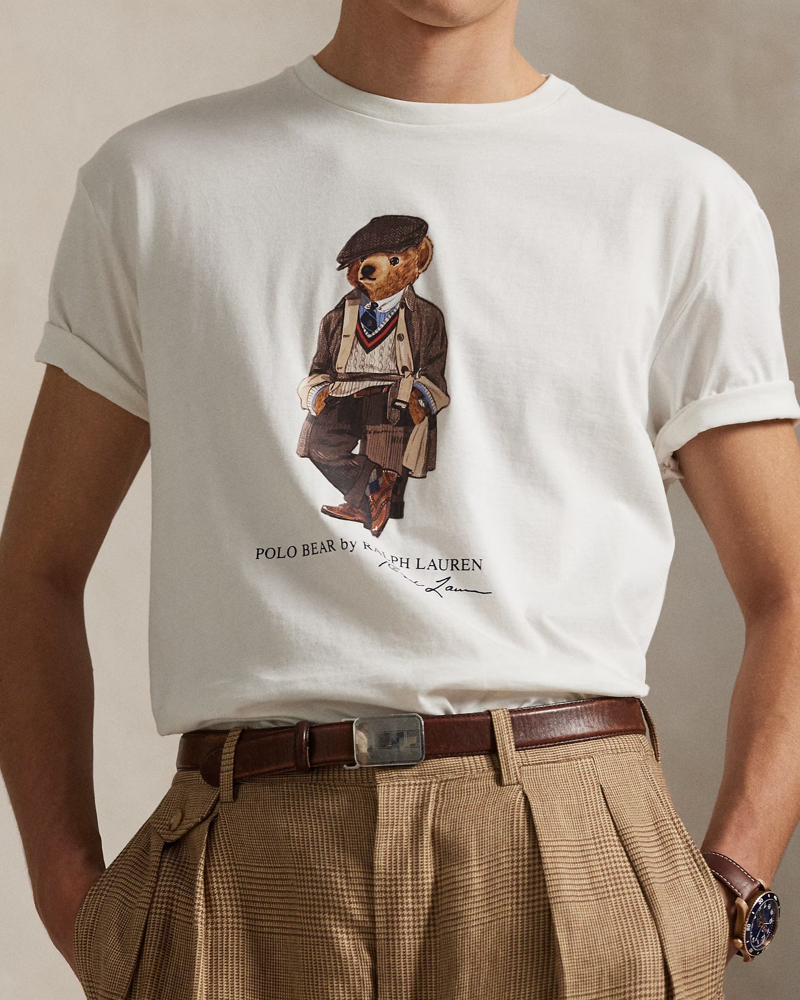 Men's Polo Bear Jersey T-Shirt Classic Fit